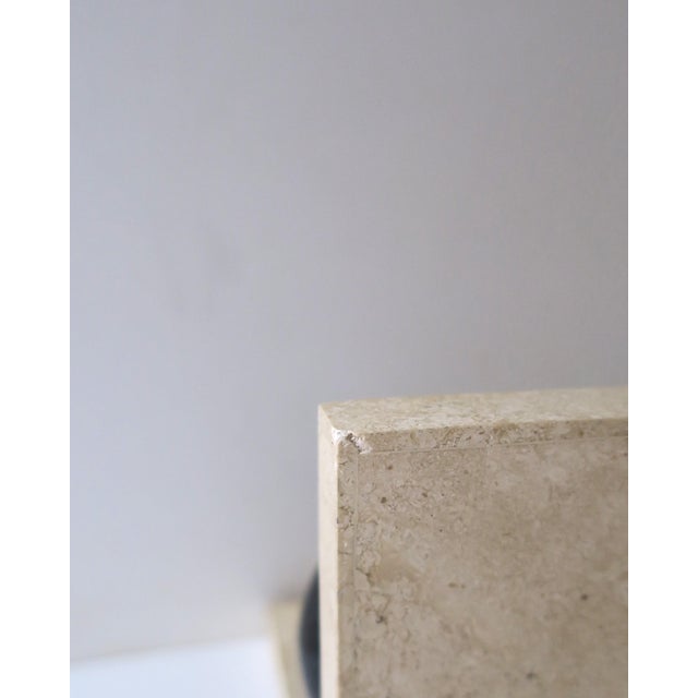 Beige Marble Art Deco Modern Style Bookends, Late-20th Century For Sale - Image 8 of 8