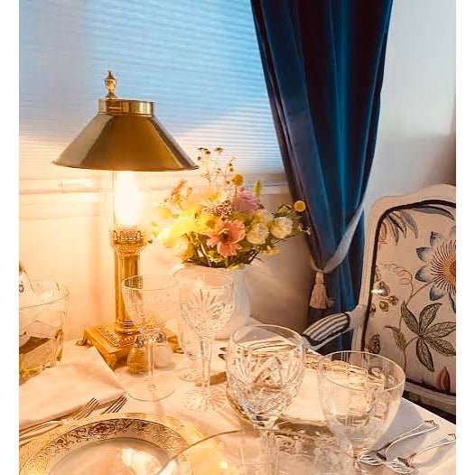 Vintage Orient Express Table Lamp - Brass Railroad Inspired Design, c.1980 For Sale - Image 10 of 17