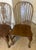 Late 20th Century Set of 3 Solid Oak Rustic Americana Bowback Windsor Dining Side Chairs For Sale - Image 4 of 12