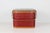 Add retro charm, graphic texture, and easy cottage-style storage to your home with this large vintage red woven picnic...