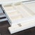 White Crate and Barrel White X-Leg Modern Desk For Sale - Image 8 of 9