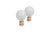 A pair of white porcelain ball lamp finials. Fits a standard size lamp harp. Dimensions per finial. We have more lamp...