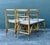 Vintage Boho Woven Rattan Game Table and Chairs - Set of 5 For Sale - Image 9 of 12