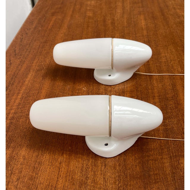 Mid-Century Modern German Ceramic 6065 Sconce by Wilhelm Wagenfeld for Lindner, 1950s, Set of 2 For Sale - Image 17 of 18