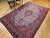 Sky Blue Early 20th Century Persian Kashan Rug, Hand-Knotted Wool, Floral Pattern, Turquoise & Red,6x9 For Sale - Image 8 of 18