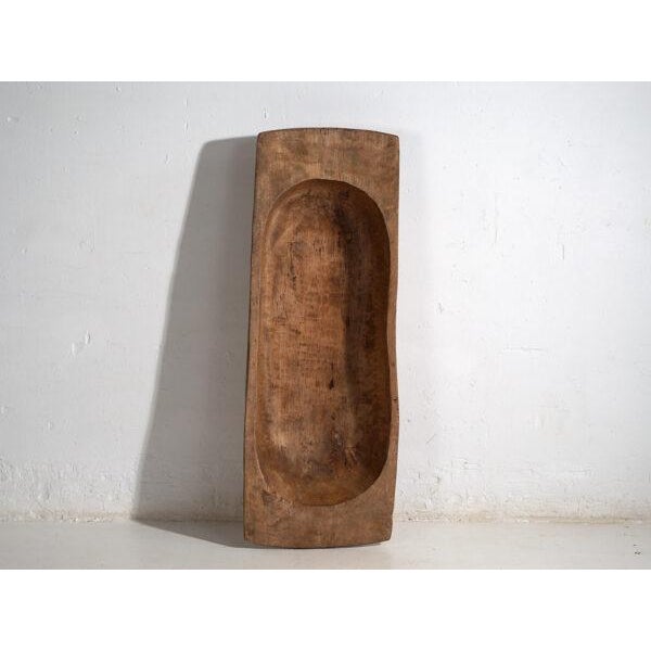 Wood Antique Carved Wooden Bowl For Sale - Image 7 of 10