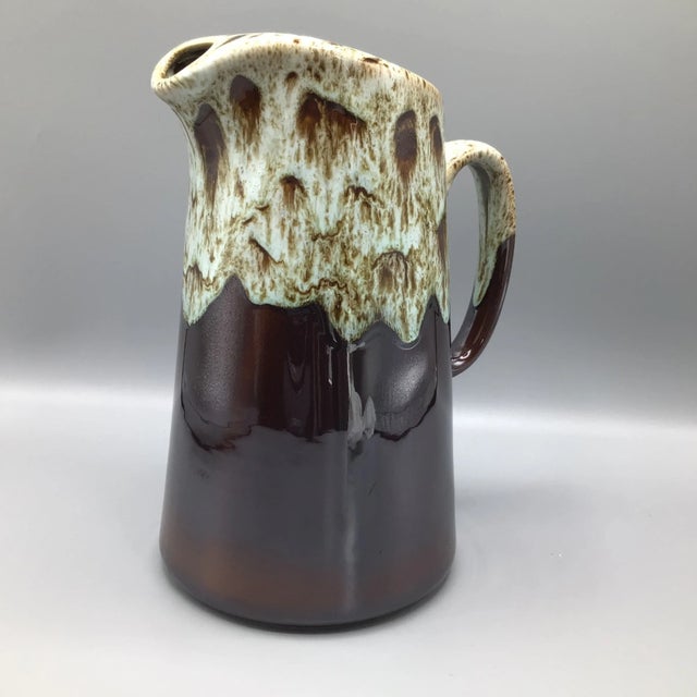 Canonburg Brown Drip Pitcher U S A. Ironstone 64 Ounce For Sale - Image 4 of 13