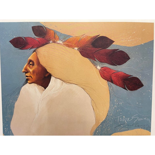 "Tewa Summer" Offset Lithograph by Frank Howell Image Size : 15" x 20" Paper size : 19" x 24" Condition: Mint FRANK HOWELL...