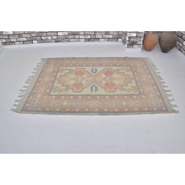 Turkish Authentic Vintage Floor Rug For Sale - Image 3 of 10