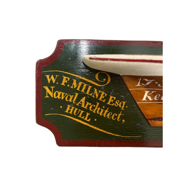 Hull England, late 19th to possibly early 20th century. An antique half hull builder's ship model by W. F. Milne Esquire -...