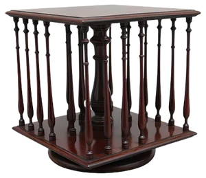 19th Century Mahogany Revolving Bookstand
