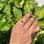 Heart Emerald and Diamond Statement Cocktail Ring in 18k Gold Size 4 For Sale - Image 9 of 18