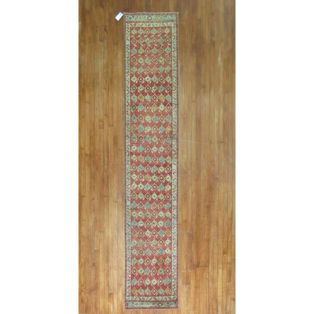 Textile Late 19th Century Late 19th Century Turkish Runner, 2'3'' X 11'9'' For Sale - Image 7 of 7