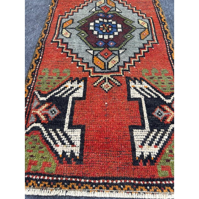 Contemporary Turkish Yastik Rug 1'8" x 3'6" For Sale - Image 3 of 5