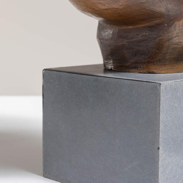 Early 20th Century Early 20th Century Belgium Chocolate Bronze Sculpture For Sale - Image 5 of 15