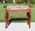Mid-20th Century Traditional Cherry-Finish Vanity Bench With Pink & Brown Damask Upholstery For Sale - Image 4 of 18