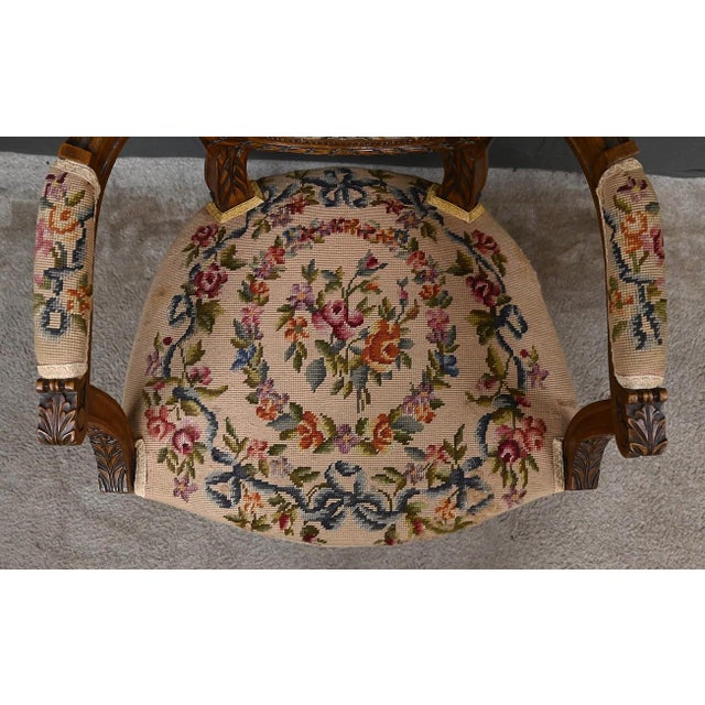 Louis XVI Style Beechwood Armchairs, Early 20th Century, Set of 2 For Sale - Image 16 of 18
