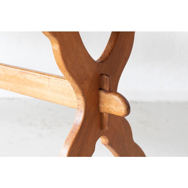 Danish Oak Dining Table in the style of Kjærnulf For Sale - Image 3 of 8