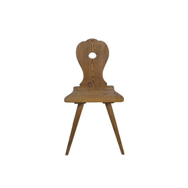 Rustic Rustic Austrian Softwood Peasant Chairs, 1800, Set of 2 For Sale - Image 3 of 5