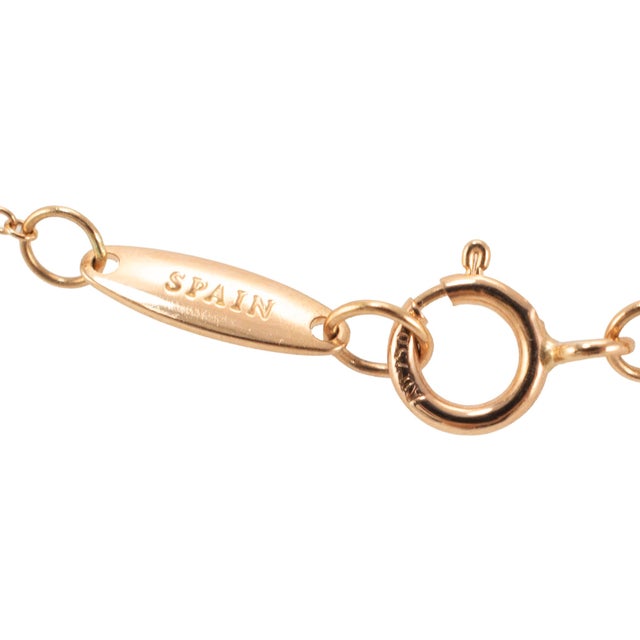 Ladies Tiffany & Co. Elsa Peretti 18k Rose Gold Cable Chain Necklace For Sale In Houston - Image 6 of 7