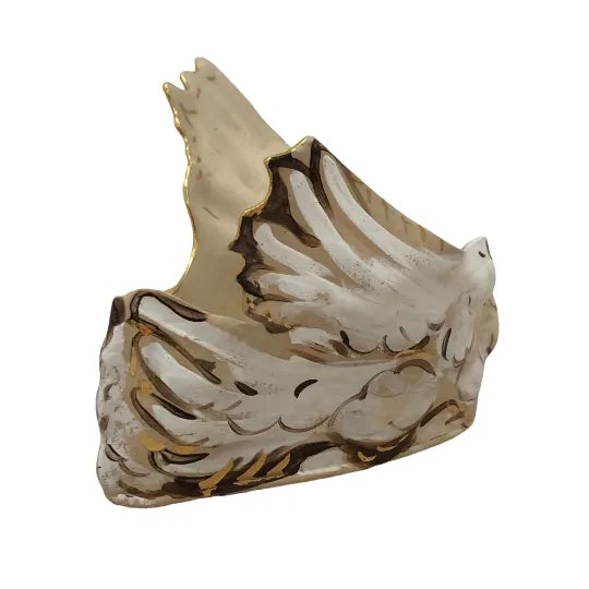 Ceramic Vintage Late 20th Century Handmade Angel Pottery Centerpiece Vessel Signed For Sale - Image 7 of 11