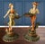 Metal Moreau Spelter Sculpture Grape Harvesters Couple-A Pair For Sale - Image 7 of 12