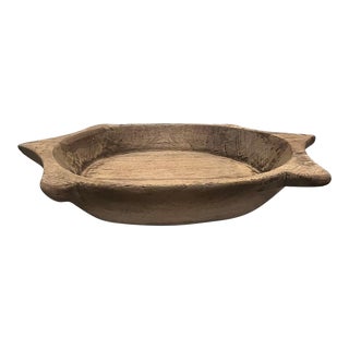 Vintage Wooden Parat Bowl For Sale