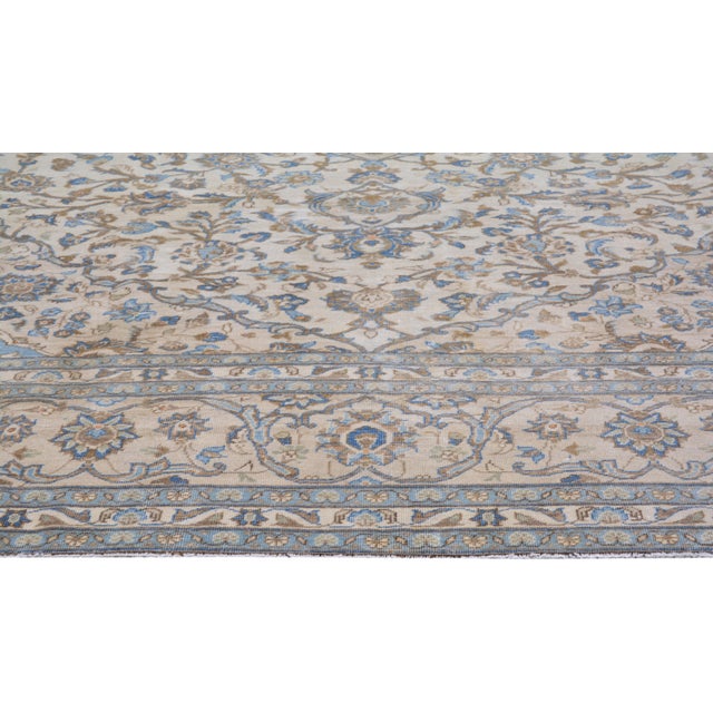 1960s Vintage Hand Knotted Rug,9'5"X12'7" For Sale - Image 4 of 6