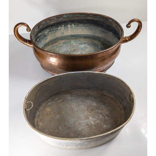 Copper 20th Century English Arts & Crafts Copper Jardiniere Planter, Signed I Brandt For Sale - Image 8 of 13