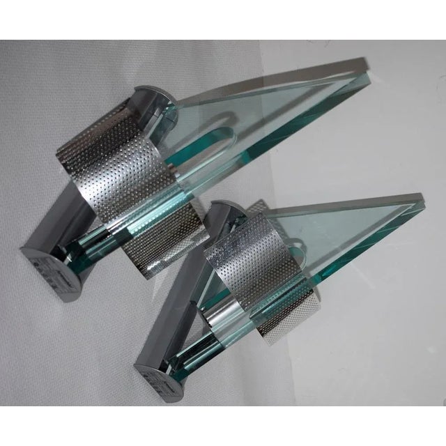 Metal Icaro Wall Lamps by Carlo Forcolini for Artemide, 1980s, Set of 2 For Sale - Image 7 of 8