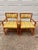 Vintage 6 Piece Rattan Glass Top Dining Set With 4 Chairs, Two With Arms For Sale - Image 6 of 12