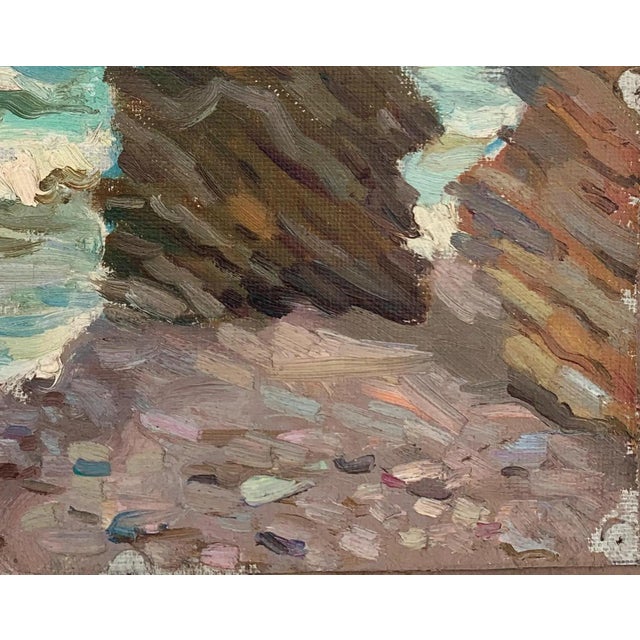 Original Seascape Oil Painting, Ukrainian Artist, 1961 26-33 For Sale - Image 6 of 6