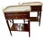 Pair of French Jansen Manner Mahogany and Brass Side Tables For Sale