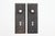 Vintage Classic Black Steel Oval Door Knob Set For Sale - Image 4 of 5