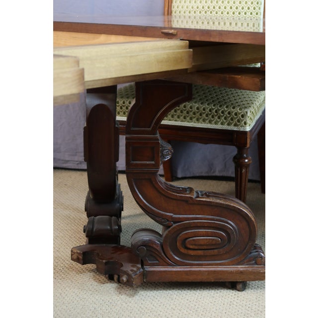 Large Dining Table from Maison Jeanselme, Paris, France For Sale - Image 14 of 15