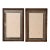 Pair of discontinued Restoration Hardware botanical pressings featuring preserved natural specimens suspended between...