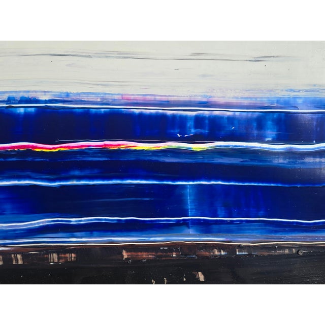 This original abstract seascape by Diane Grant translates the rhythm and atmosphere of the ocean into a sophisticated...
