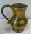 English Vintage Heavy Brass Pitcher For Sale - Image 3 of 7