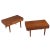 1960s Lyby Mobler Danish Teak Wide Nightstands or Side Tables For Sale - Image 5 of 14