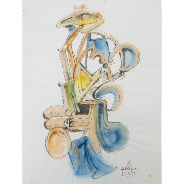 Abstract Musician - Robert Lohman, C. 1981 For Sale