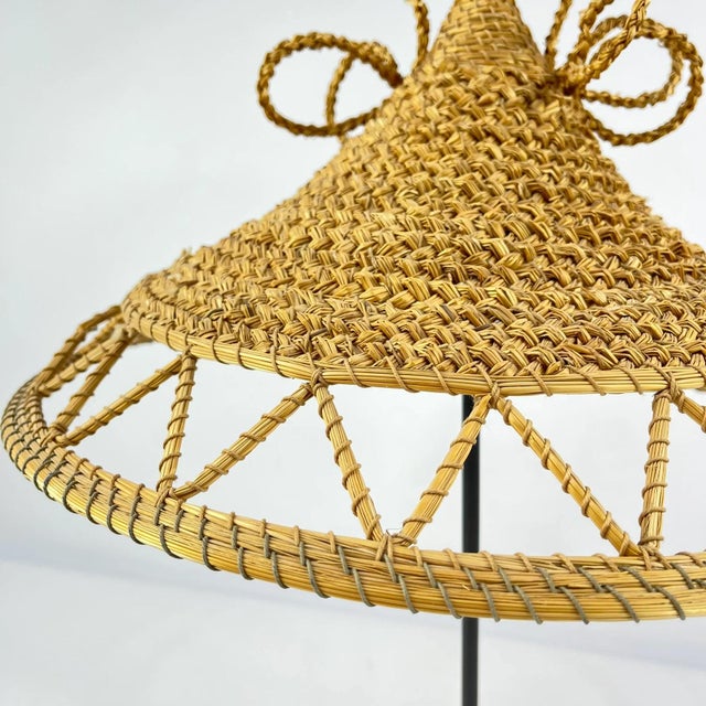 Early 20th Century Basotho Handwoven Hat Lesotho MATTER COLLECTION For Sale - Image 4 of 9