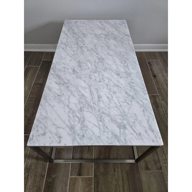 Modern Blu Dot Marble Coffee Table For Sale - Image 3 of 7