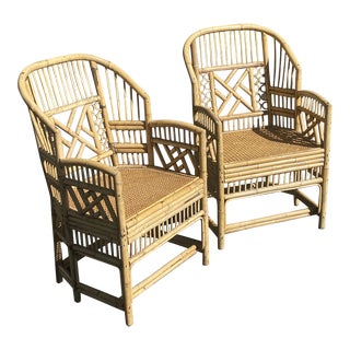 1960s Brighton Bamboo Chair Pair For Sale