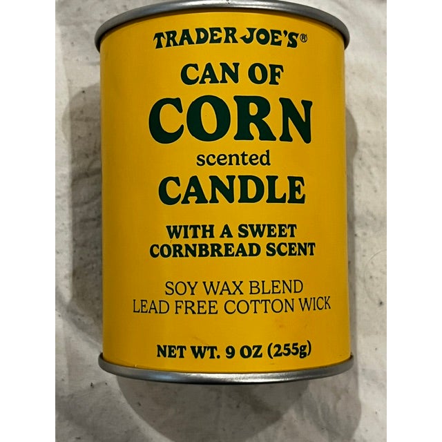Metal 9 Oz Trader Joe's Can of Corn Scented Candle For Sale - Image 7 of 9