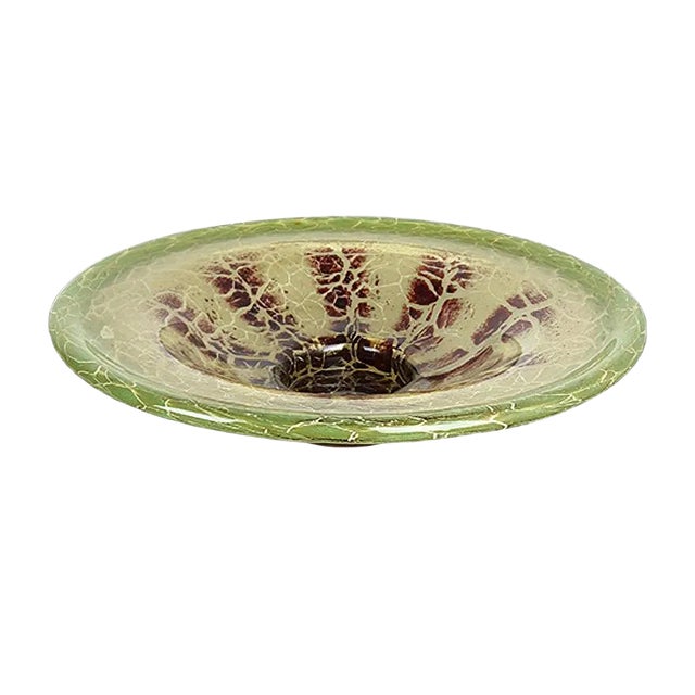 Vintage German Glass Bowl by Karl Wiedmann for WMF For Sale