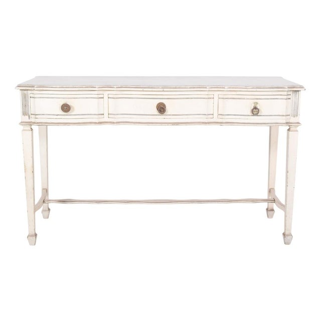 Portuguese White Painted Console, 1890s For Sale - Image 14 of 14