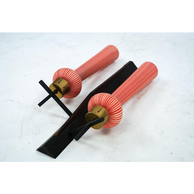 1950s Mid-Century Italian Large Wall Sconce in the style of Stilnovo, 1950s For Sale - Image 5 of 11