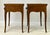 Baker Furniture Company Pair of Vintage Baker Furniture French Country Side Tables With Candle Slides For Sale - Image 4 of 17