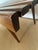 Brown Vintage Mid Century Modern Yugoslavian Beech Wood Slat Coffee Table Bench MCM For Sale - Image 8 of 12