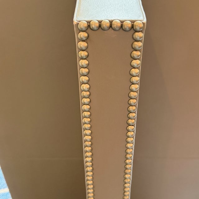 Contemporary Vanguard Furniture Leather Pub/Bar Table Base For Sale - Image 3 of 9